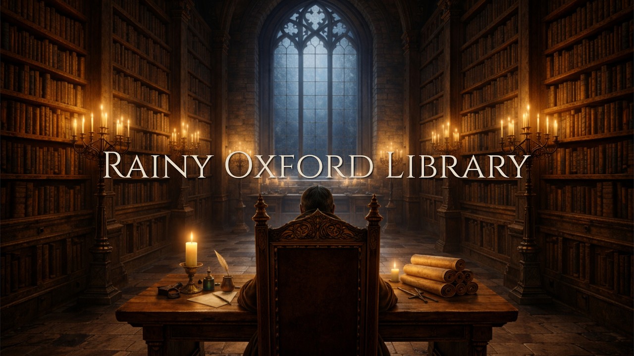 Session 01 — Rainy Oxford Library | Dark Academia Study Music