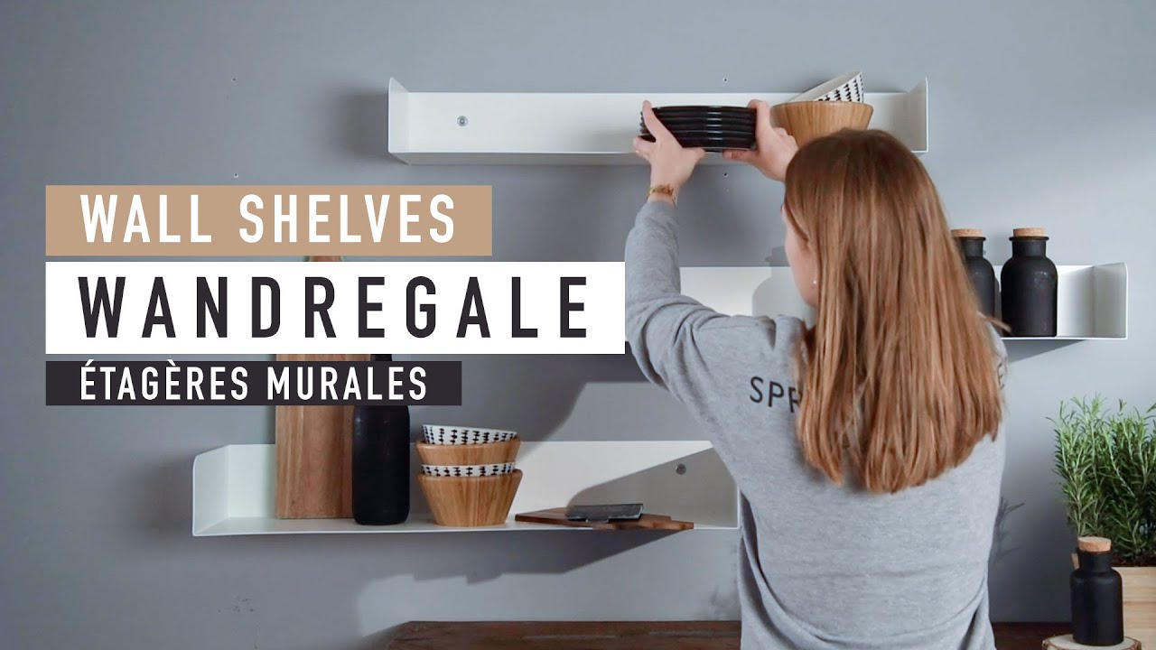 Wandregale dekorieren | Regal-Ideen f&uuml;r Wohnzimmer, K&uuml;che & Bad