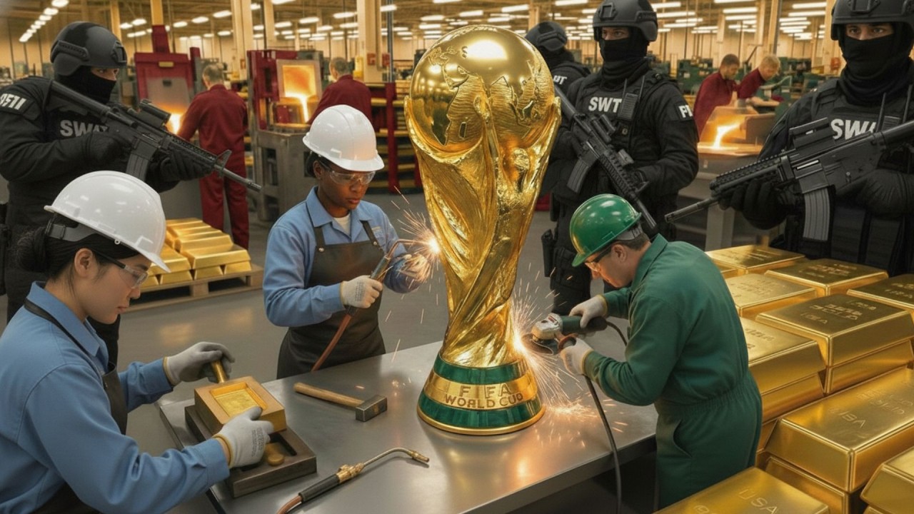 INSIDE THE $20M GOLDEN ICON: HOW THE FIFA WORLD CUP 2026 TROPHY IS EXPERTLY CAST (FULL PROCESS)