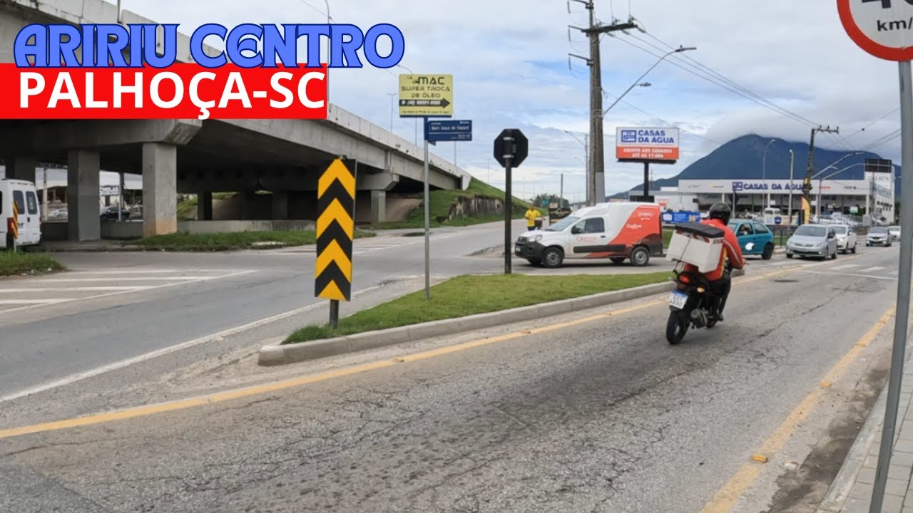 COMO É O CENTRO DO BAIRRO ARIRIU DA PALHOÇA-SC