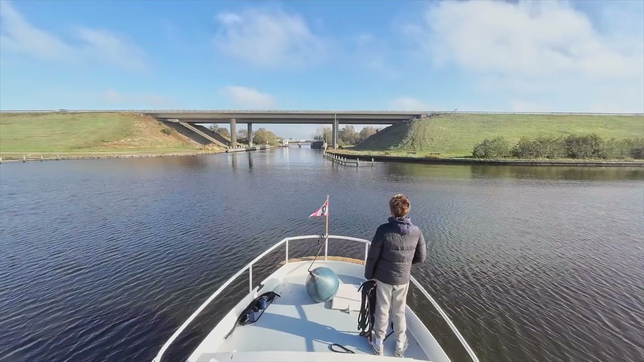 Vaartocht van Langweer naar Sneek, Friesland, slow TV, Watersport met Doerak