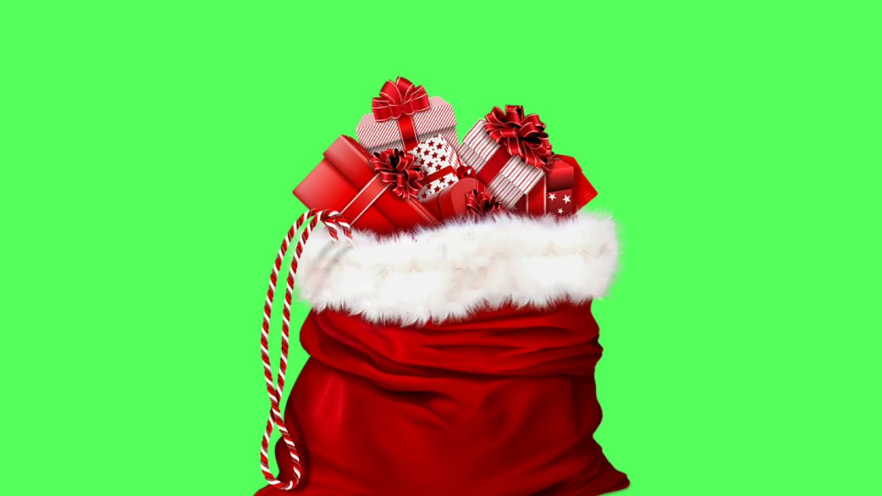 CHRISTMAS GIFTS ON GREEN SCREEN