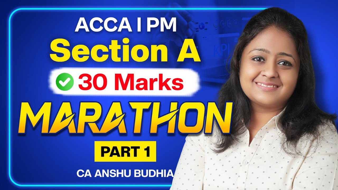 ACCA PM Section A 30 Marks in 6 hours
