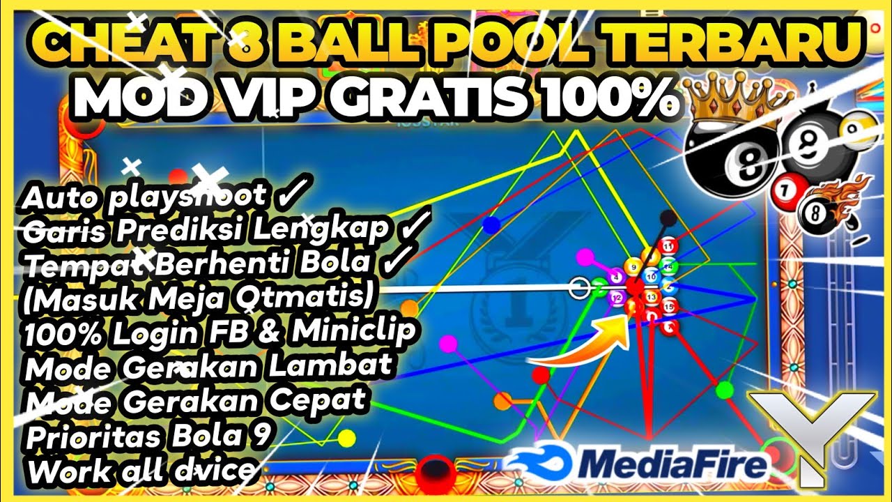 GRATIS‼️CHEAT 8 BALL POOL TERBARU 2025 AIM TOOL GARIS PANJANG REVIEW FULL FITUR AIMKING WORK NOROOT