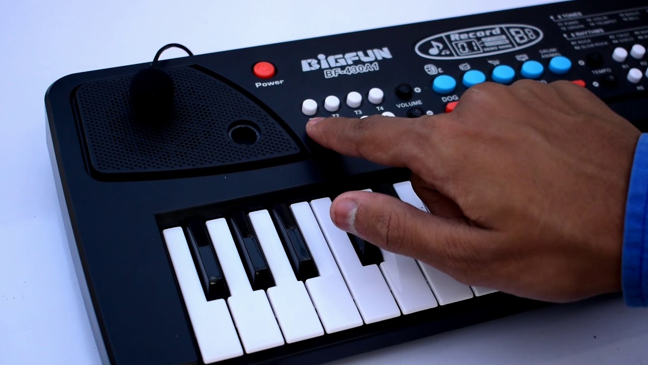 Toykart 37 Key Piano Keyboard Toy with DC Power Option, Recording and Mic