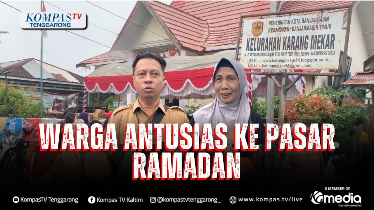 Warga Antusias Ke Pasar Ramadan