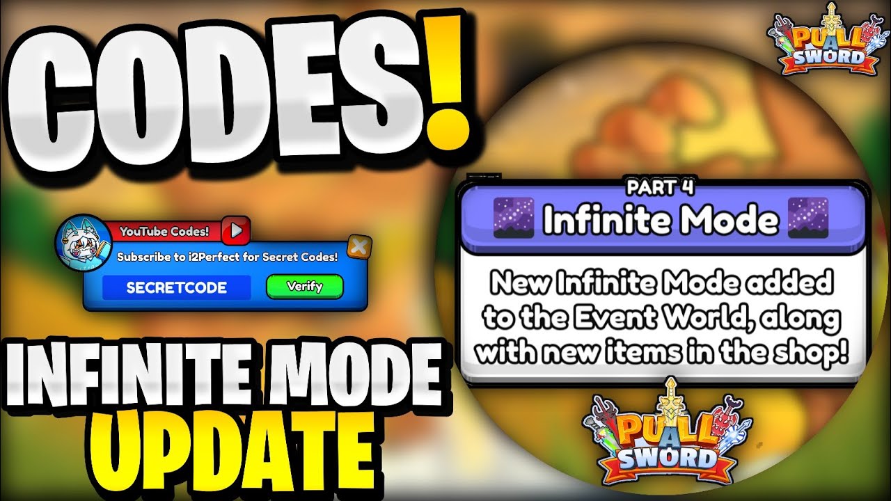 🔥*NEW* All Working INFINITE MODE UPDATE CODES FOR PULL A SWORD! ROBLOX PULL A SWORD CODES
