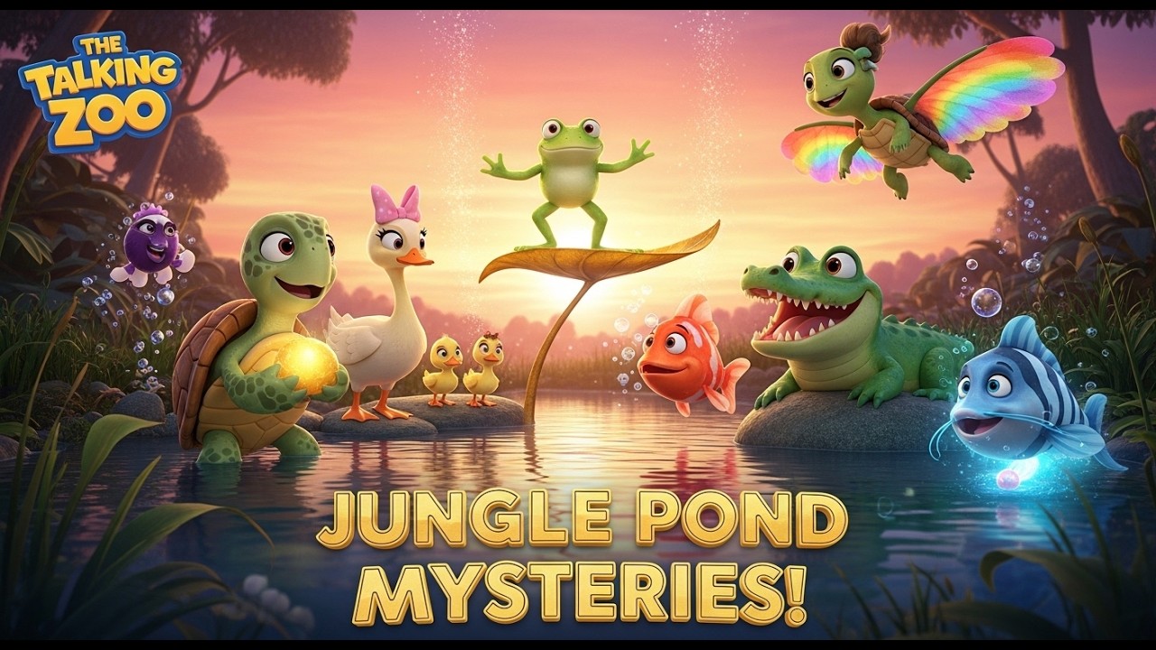 The Jungle Pond Mysteries 🐢✨ | 20 Minutes of Magical Talking Animal Adventures | The Talking Zoo