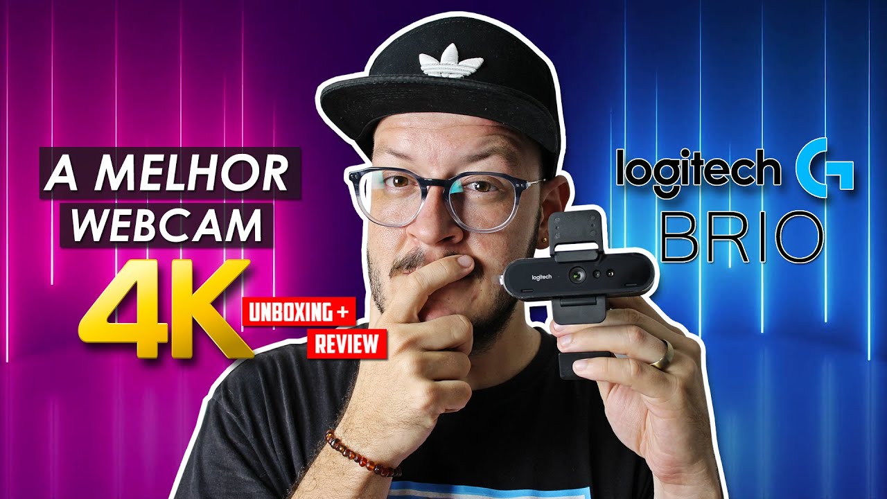 EU TESTEI A MELHOR WEBCAM 4K DO MUNDO! LOGITECH BRIO - UNBOXING E ANÁLISE COMPLETA!