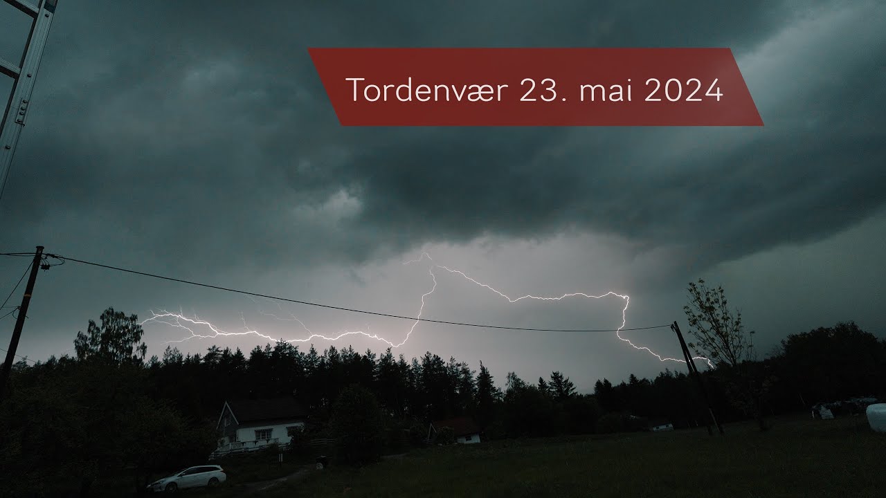 Torden 23. Mai 24 // Thunderstorm 24. May 24 - Bø i Telemark