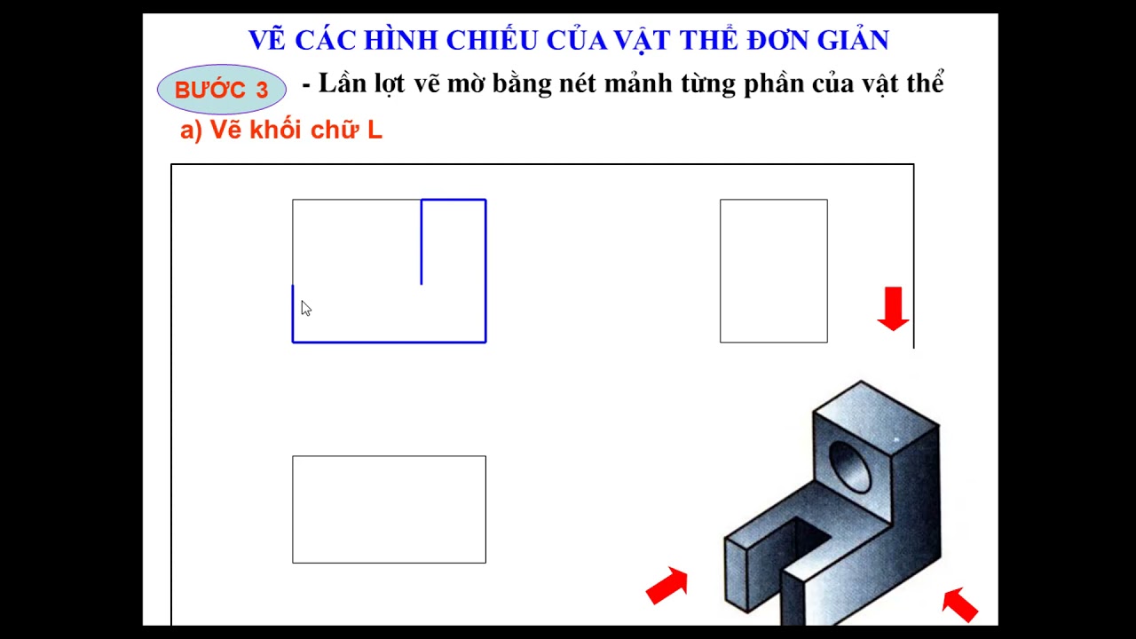 BÀI 3: THỰC HÀNH VẼ CÁC HÌNH CHIẾU CỦA VẬT THỂ ĐƠN GIẢN.