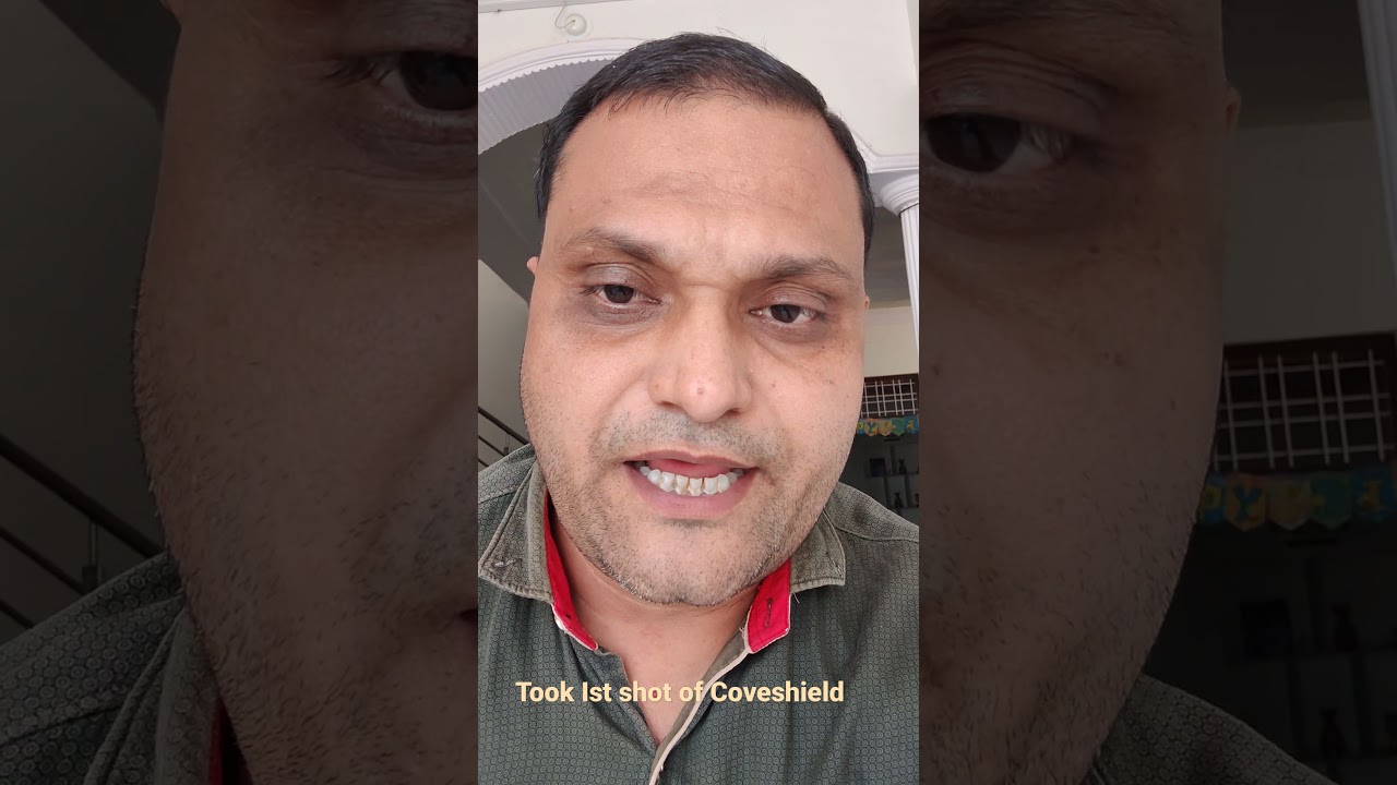 Ist Shot of Coveshield Taken today | #Shorts