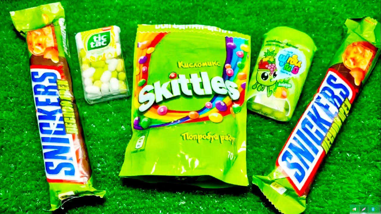 Cute satisfying video💚 ASMR Best of Surprise Operning Candies Chocolate Snicker Candies Tic Tac