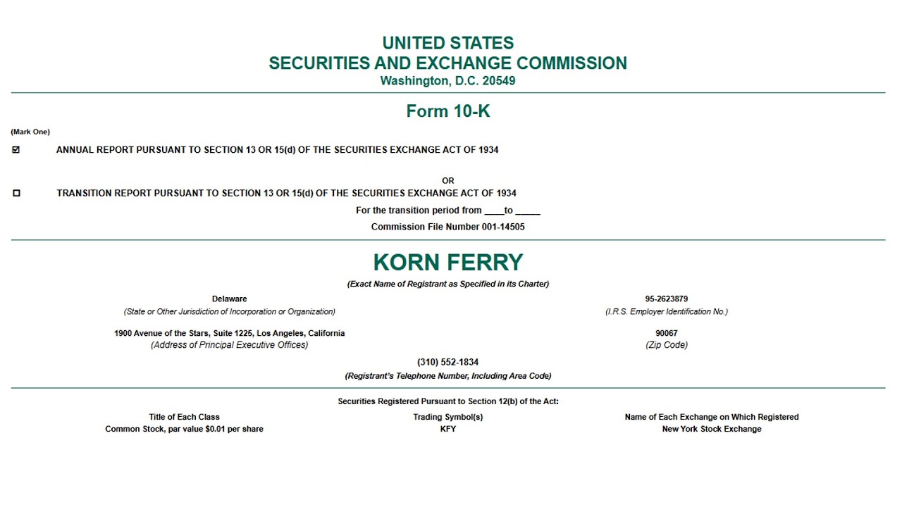 [KFY] Korn Ferry: stock analysis and intrinsic value