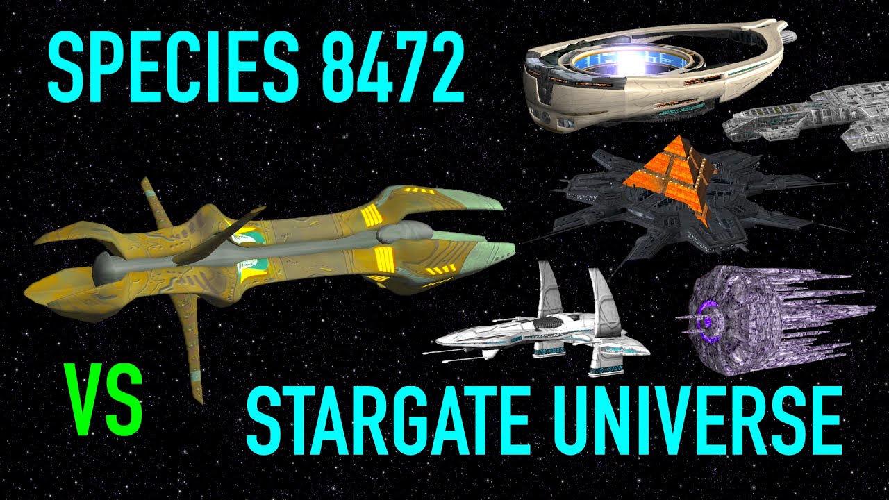 Species 8472 VS ALL Major Stargate Ships - Star Trek Starship Battles