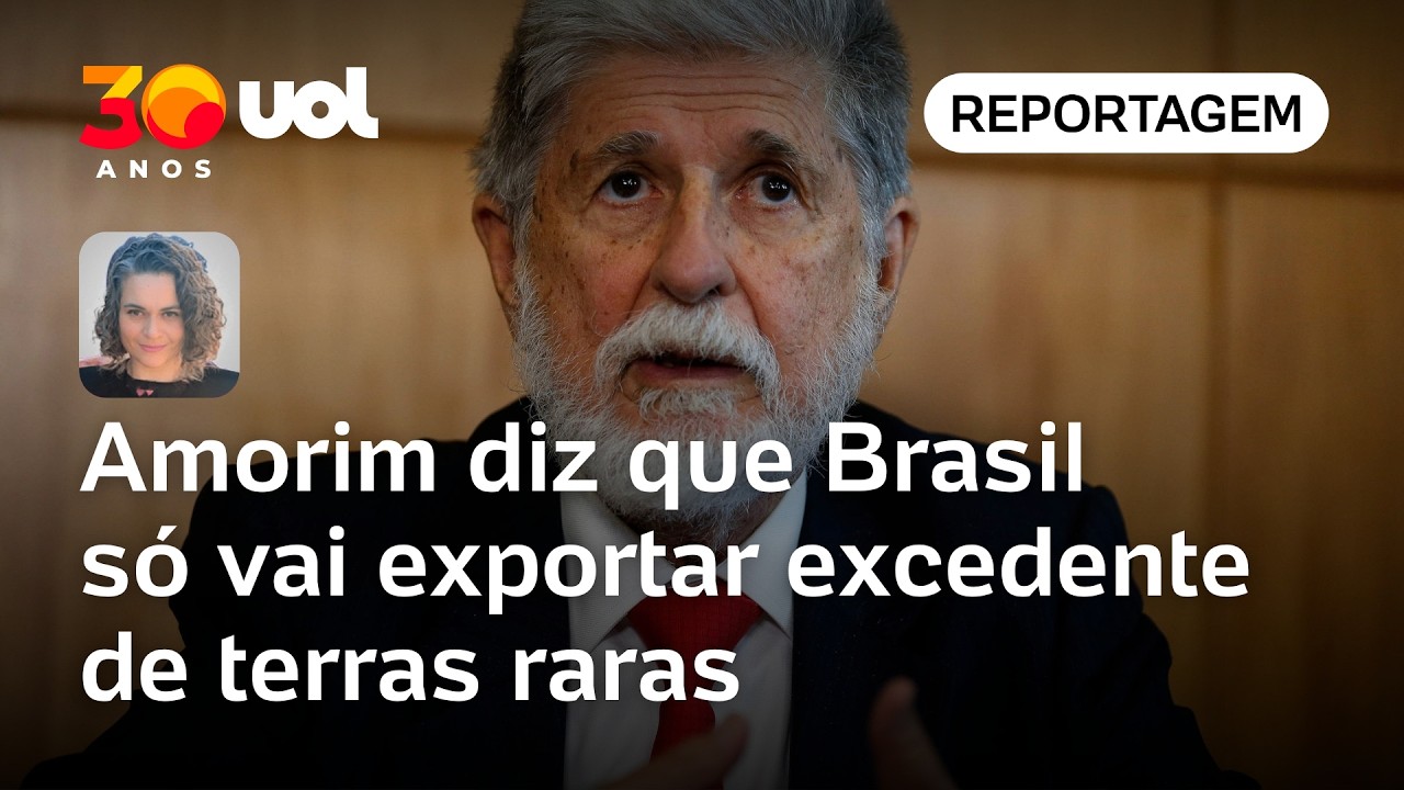 Terras raras: Após investida de Trump, Amorim diz que Brasil só vai exportar excedente