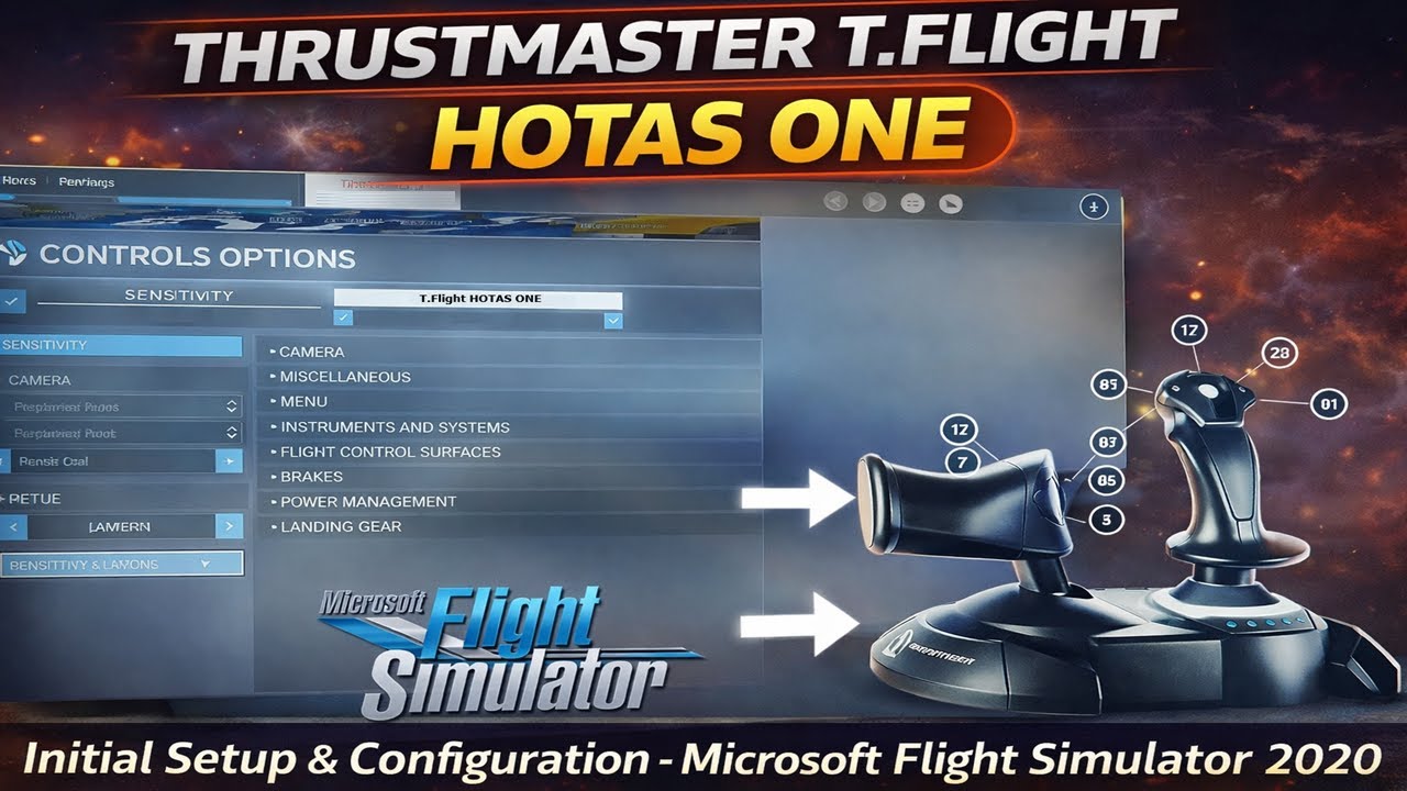 THRUSTMASTER T.FLIGHT HOTAS ONE &mdash; Начальная настройка и конфигурация &mdash; Microsoft Flight Simulator...