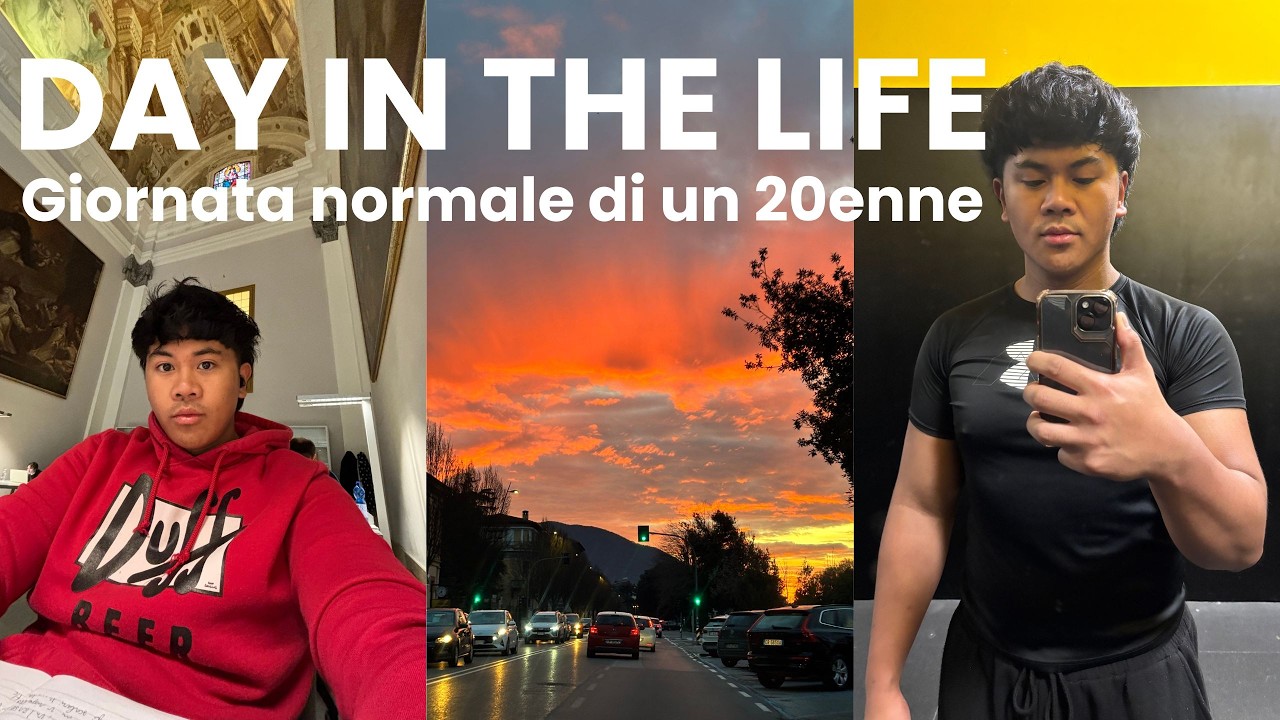 Giornata normale di un 20enne - Day in the life | obiettivi, studio, allenamento
