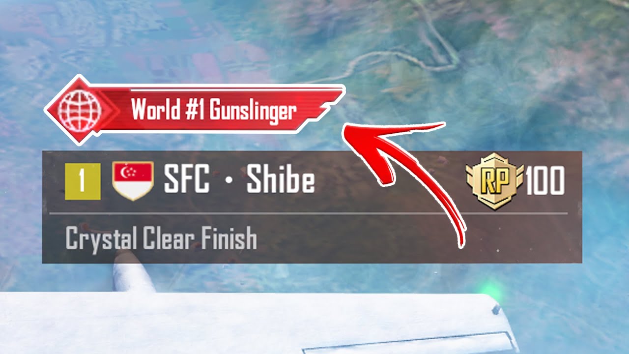 I finally got World #1 Gunslinger Title in PUBG Mobile