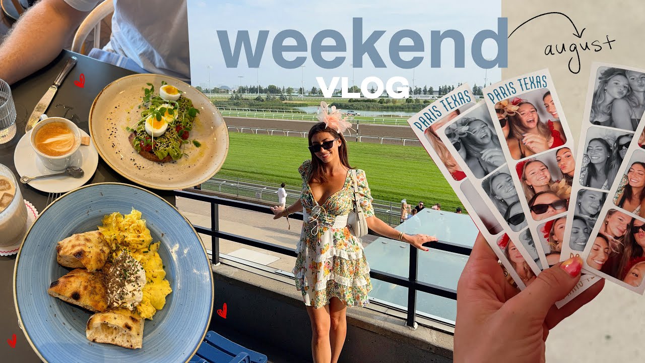 summer weekend vlog! nights alone, grocery haul & horse races (we lost lol)