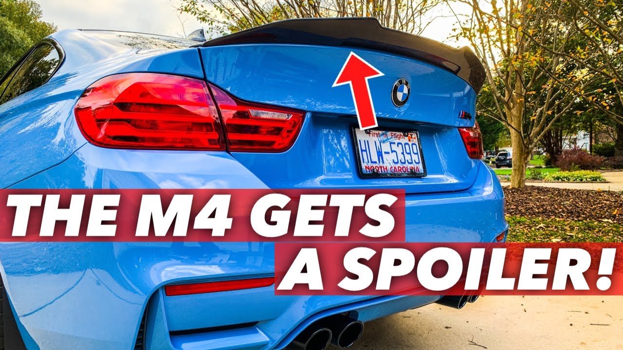 How To Install A CARBON FIBER SPOILER! - BMW M3/M4 F80 F82 F83 F87 F30