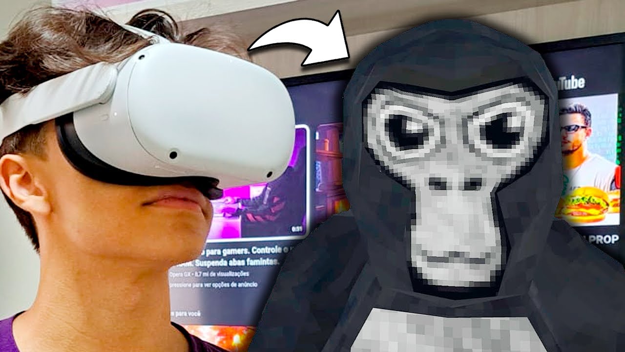Virei um MACACO no VR! (Gorilla Tag)