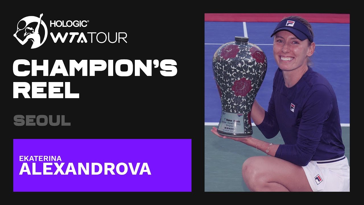 Ekaterina Alexandrova's BEST points from her title run in Seoul! 🇰🇷