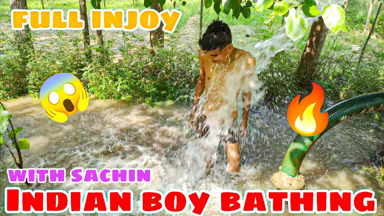 Indian boy bathing vlog tubewell swimming full fun//🔥😱// Content me//