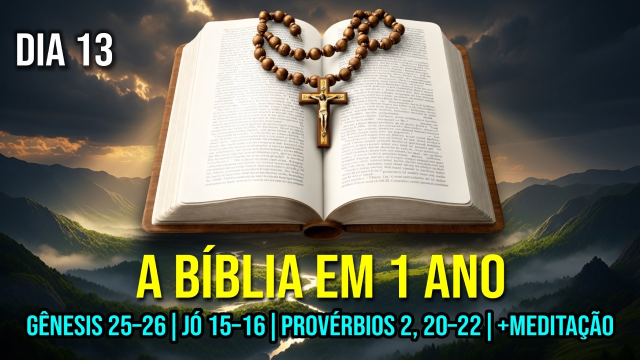 📌DIA 14: GÊNESIS 27–28 | JÓ 17–18 | PROVÉRBIOS 3, 1–4 | MEDITAÇÃO E ORAÇÃO | A BIBLIA EM UM ANO