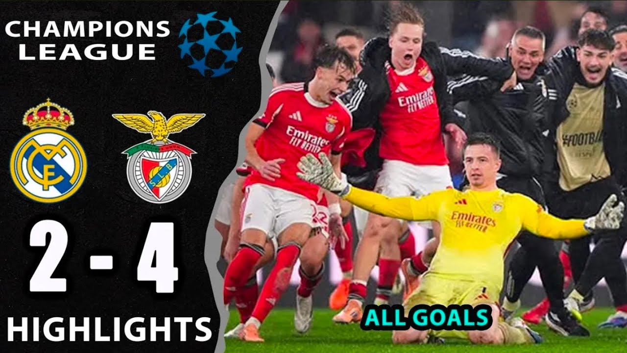  NINGUÉM PARA O BENFICA 🔴 4‑2 vs Real Madrid | Hino Épico de Estádio Arrepiante@slbenfica highlights