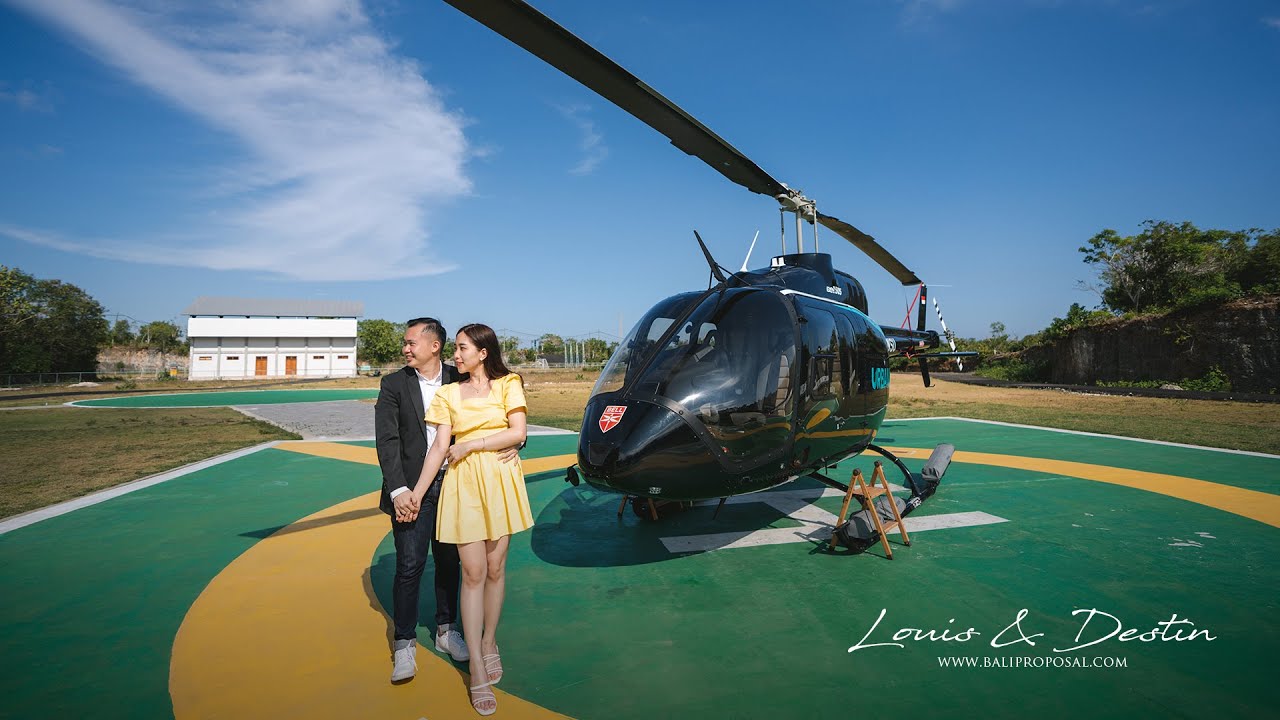 Romantic Proposal in Bali - Helicopter Proposal Bali (청혼하는 거에요) Louis & Destin