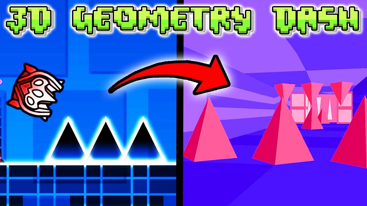 GEOMETRY DASH is in 3D NOW and it's INSANE - Geometry Dash 2.2