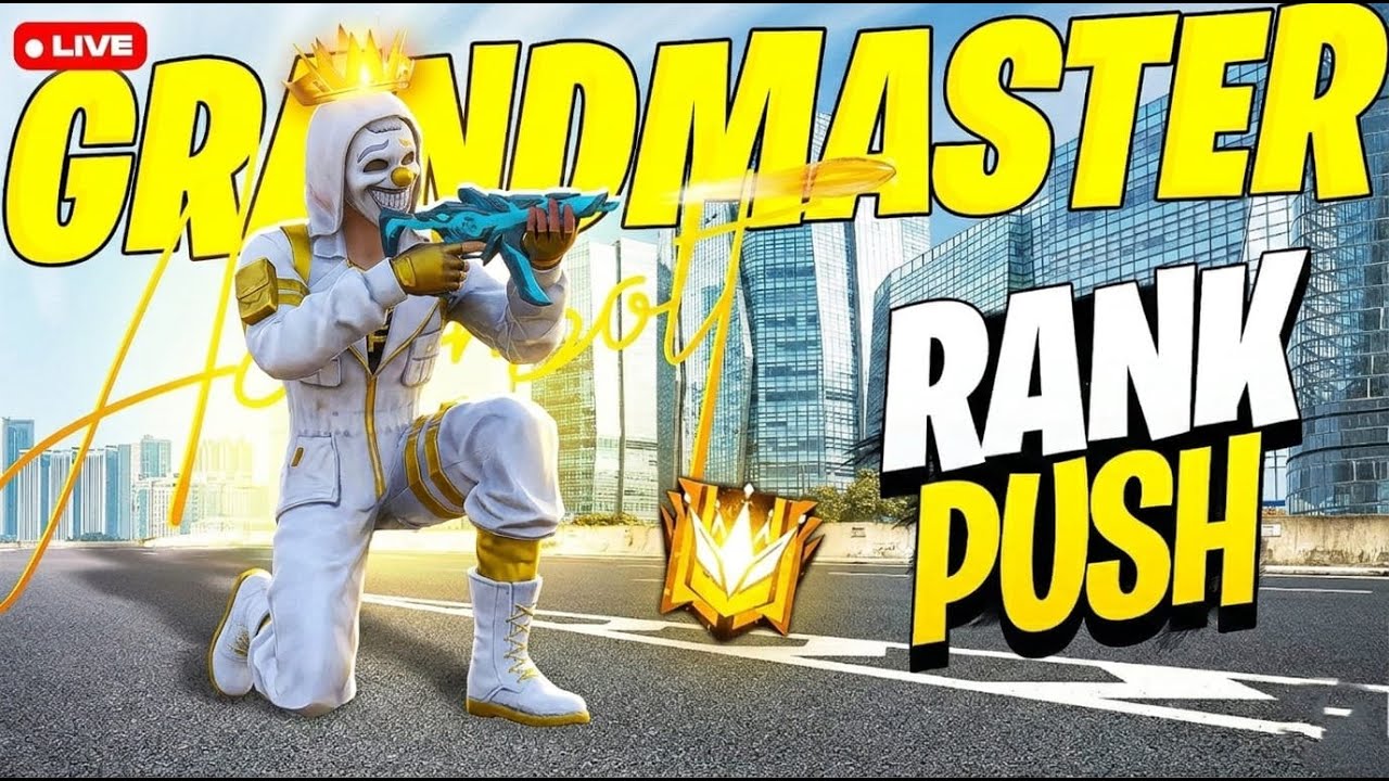 🔴 LIVE:  NEW SESSION BR RANK PUSH & 1 VS 4  GUILD TEST | 🔴BG OFFICIALS FF |#rankpush#livestream