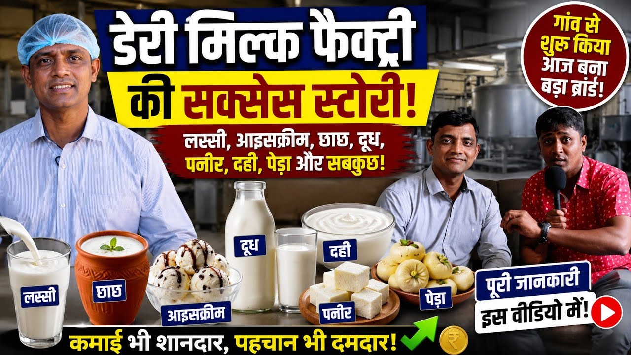 डेअरी प्रॉडक्ट बिजनैस यशोगाथा ! Dairy product business success story! New business ideas 2021