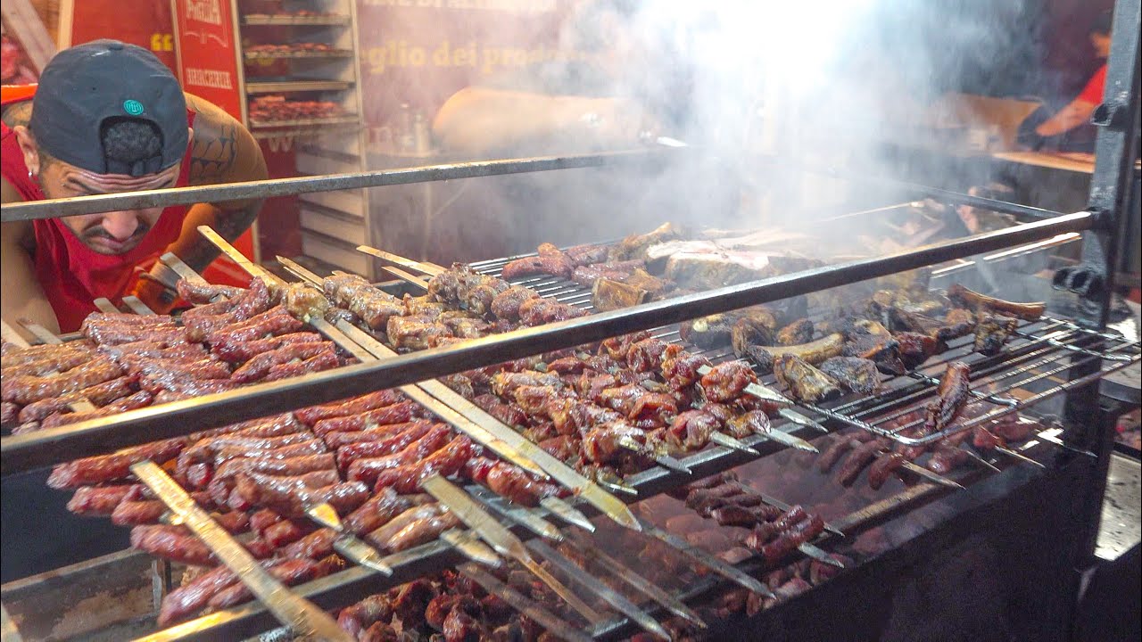 Italian Street Food Festival. Big Burgers, Huge Meats, Big Pasta Dishes, Big Roasts