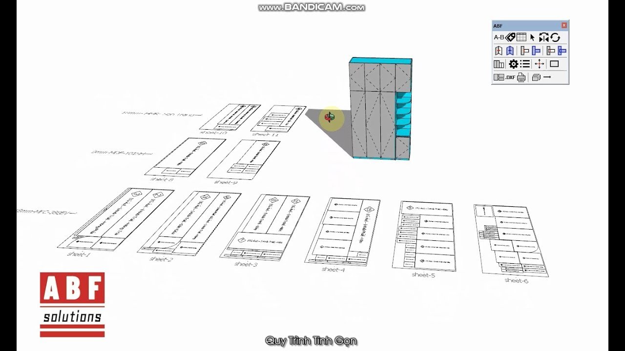 Hướng dẫn thiết kế sản xuất tủ áo nhanh bằng SketchUp và ABF