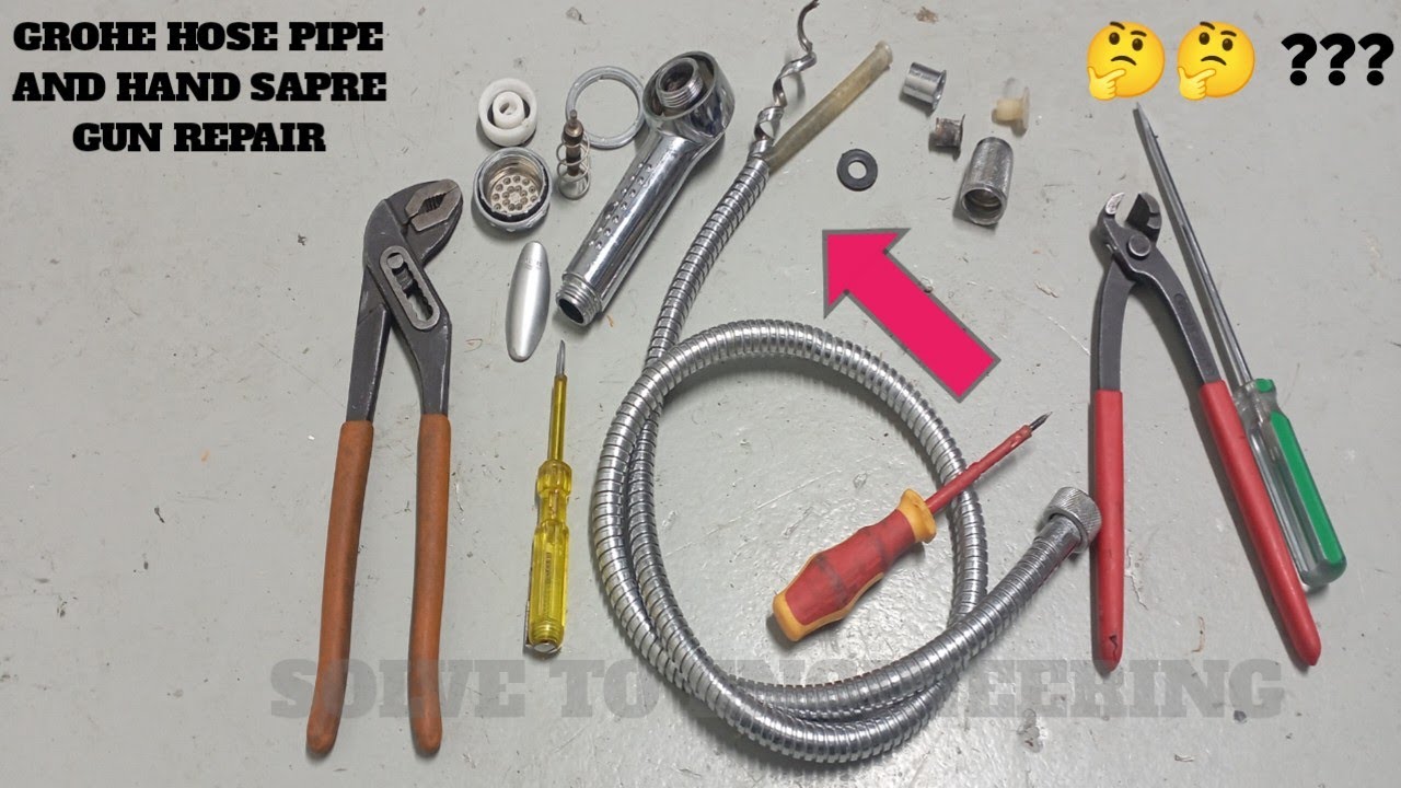 How to repair spray gun pipe step by step ! Toilet Spray Gun Repairing.