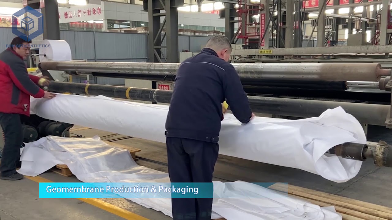 production and packing of geomembrane
