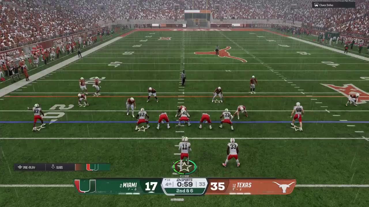 CFB26 College30 Miami @ Texas