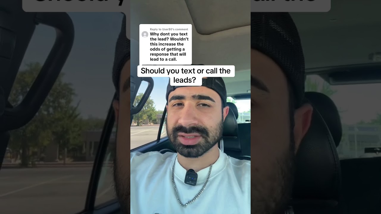 should you call or text or lead?