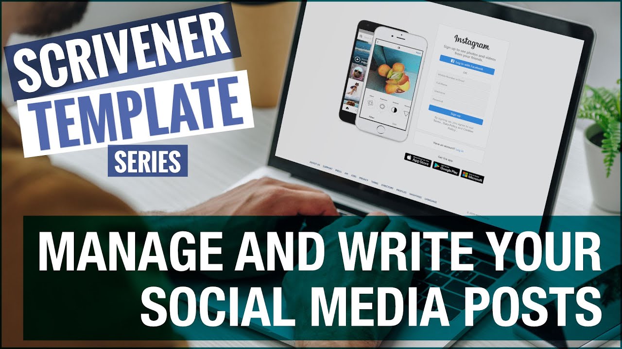 Organize And Manage Your Social Media Posts in Scrivener |  A Scrivener Tutorial And Template