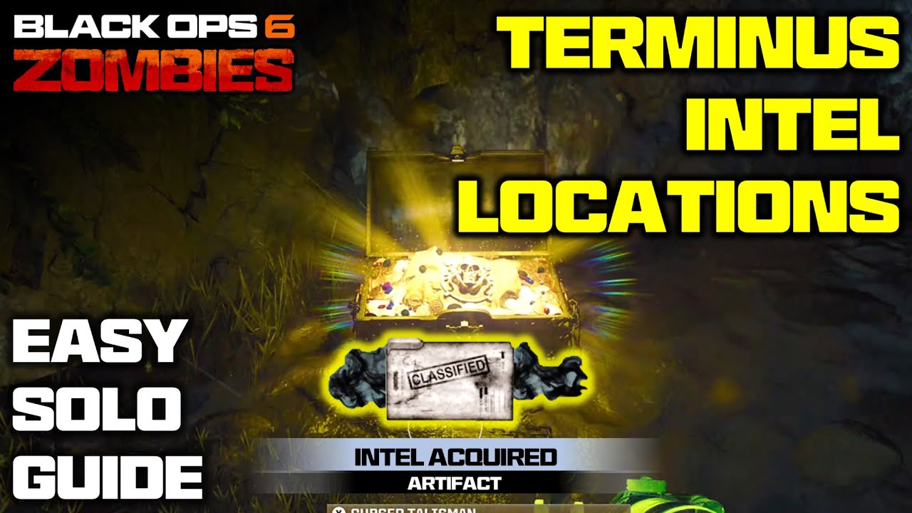 COD BO6 Zombies, All Terminus Intel Locations, Easy Solo Guide