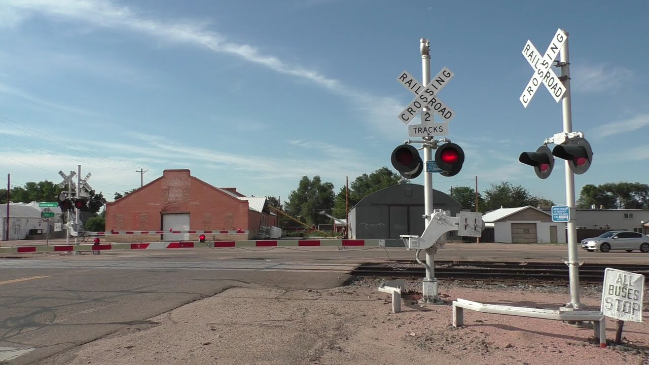 Main Street (CO 167) Railroad Crossing Times Out, Fowler, CO