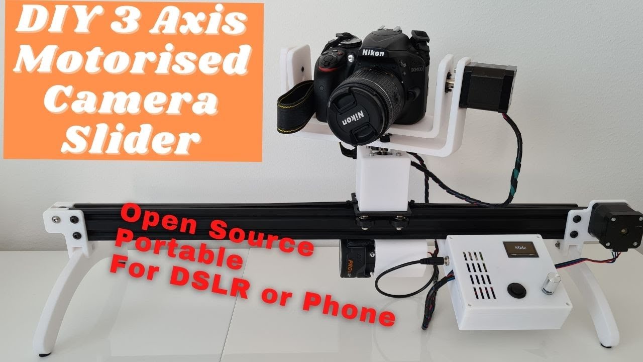 3 Axis Camera Slider - DIY Portable Open Source