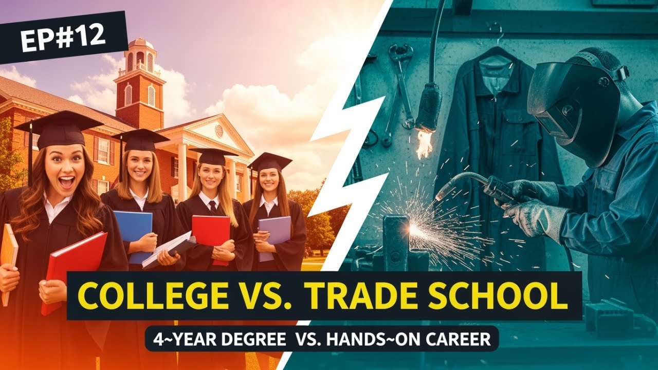 Episode# 12: College vs. Trade school &ndash; the four-year degree vs. The hands-on career