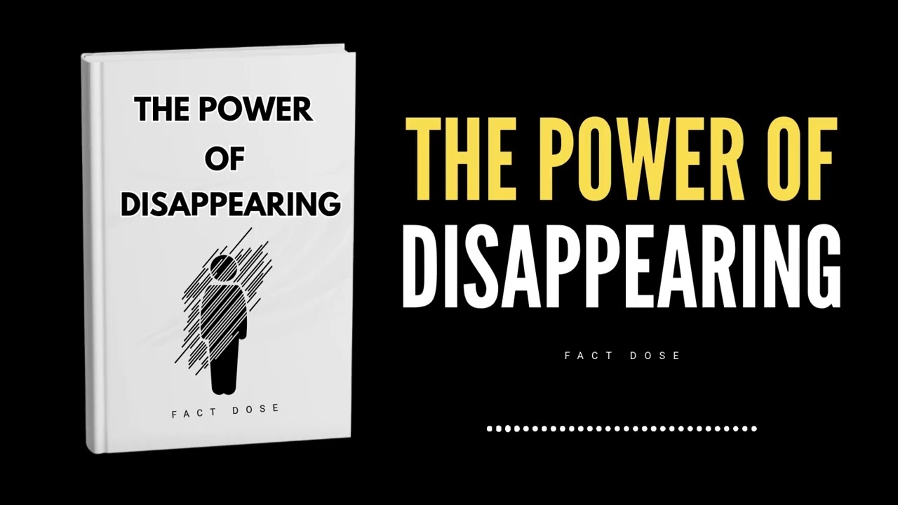The Final Stage of Disappearing: How to Reappear Without Needing Validation