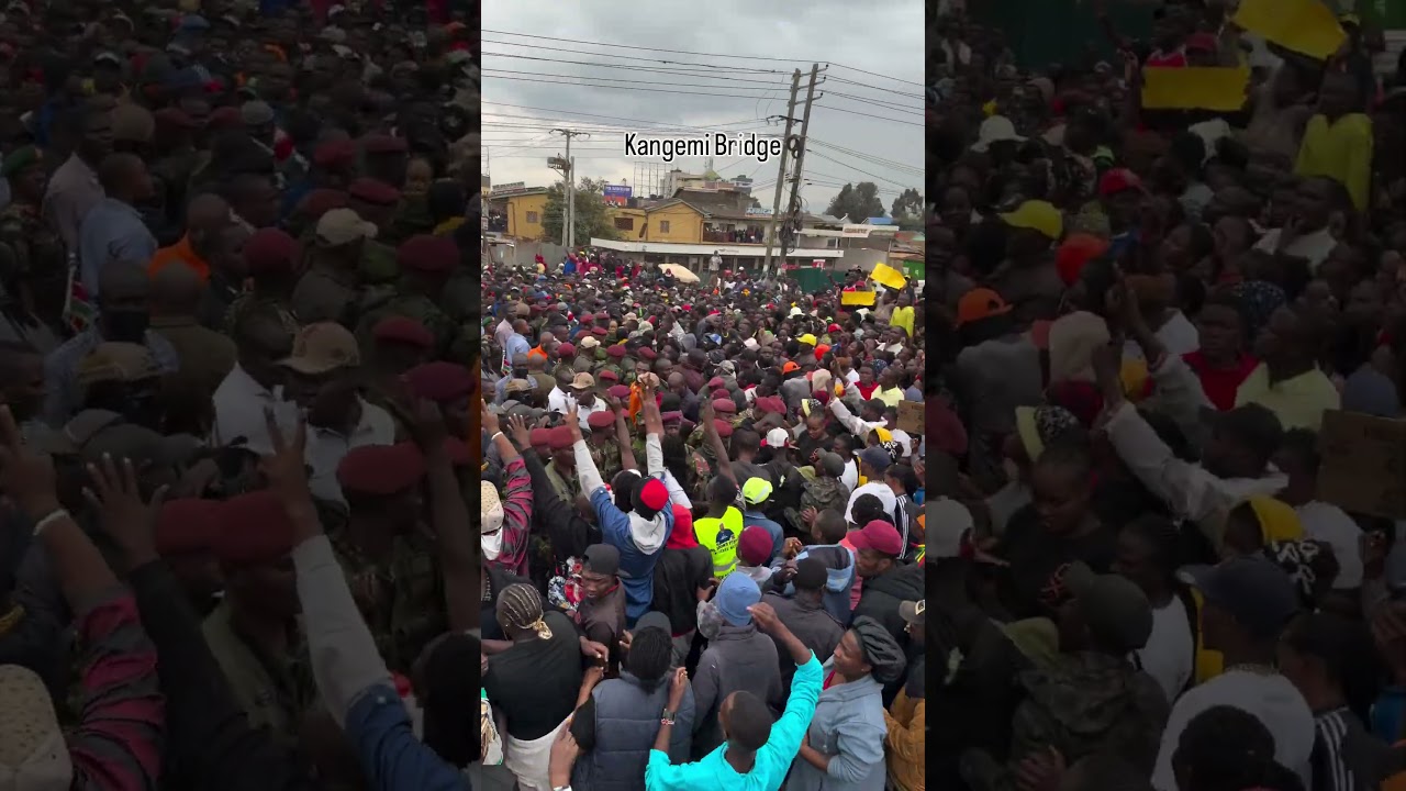 See President Ruto's crowd in Kangemi, Nairobi Today