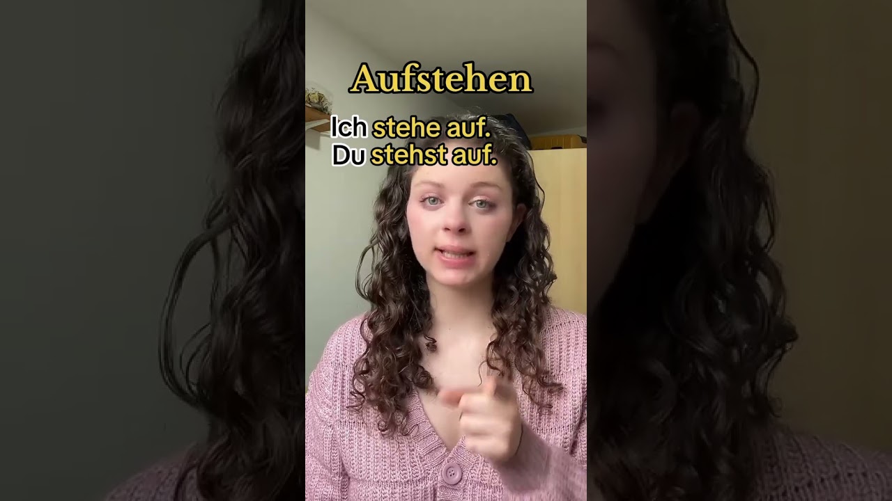 &bdquo;Aufstehen&ldquo; conjugation 🇩🇪😛