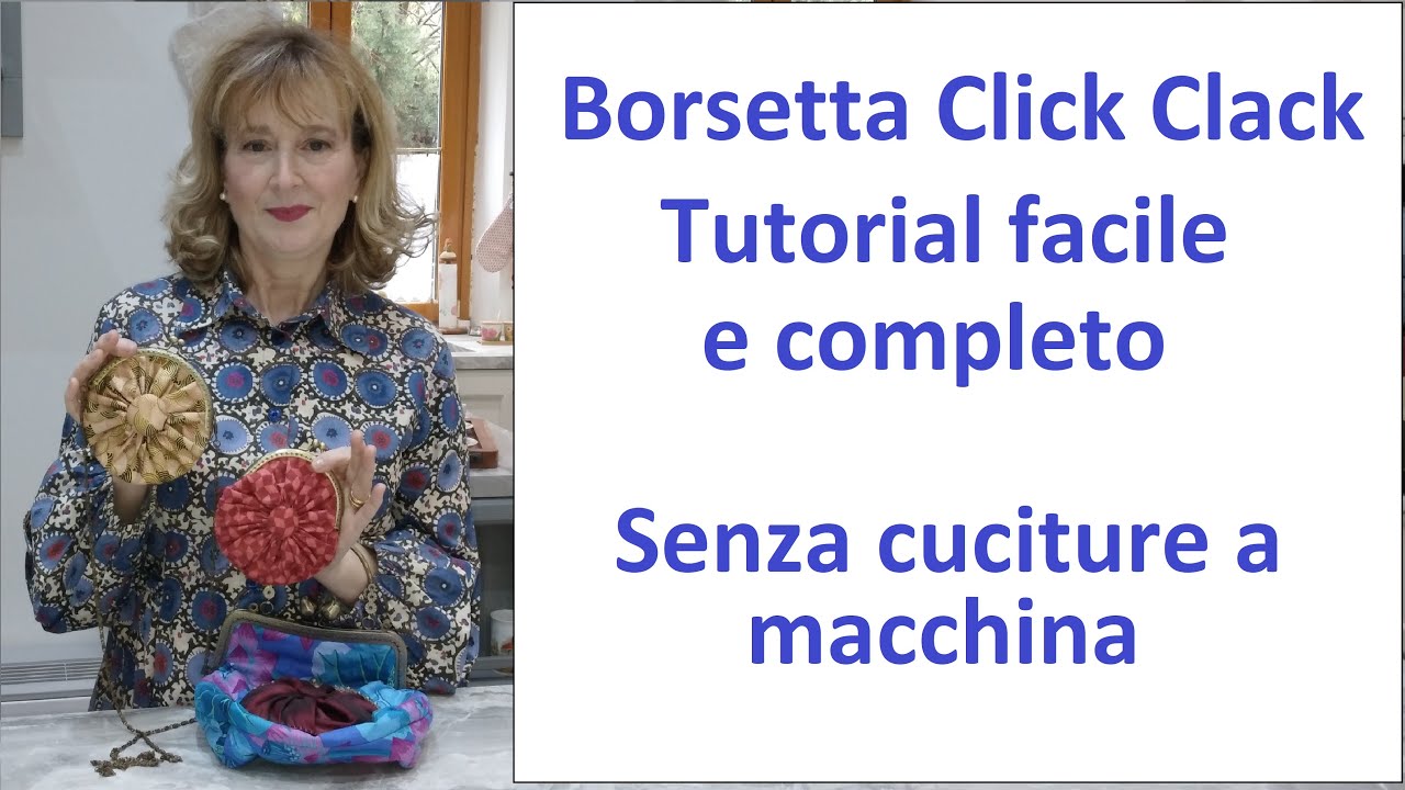 Utile Borsetta Click Clack. Tutorial facile  @countrymammy