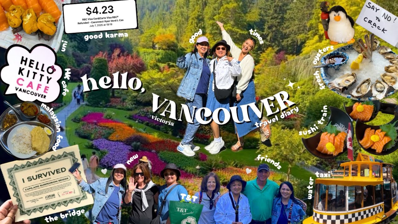 visiting vancouver (+ victoria) 🌱 butchart gardens, sushi train, gastown, granville island, etc.